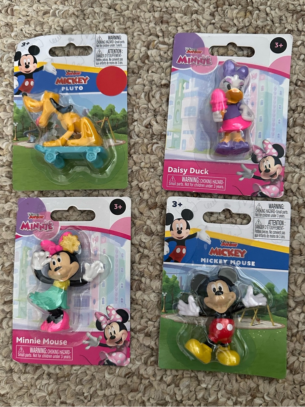 Disney mini Toy Figures - Mickey, Minnie, Daisy & Pluto